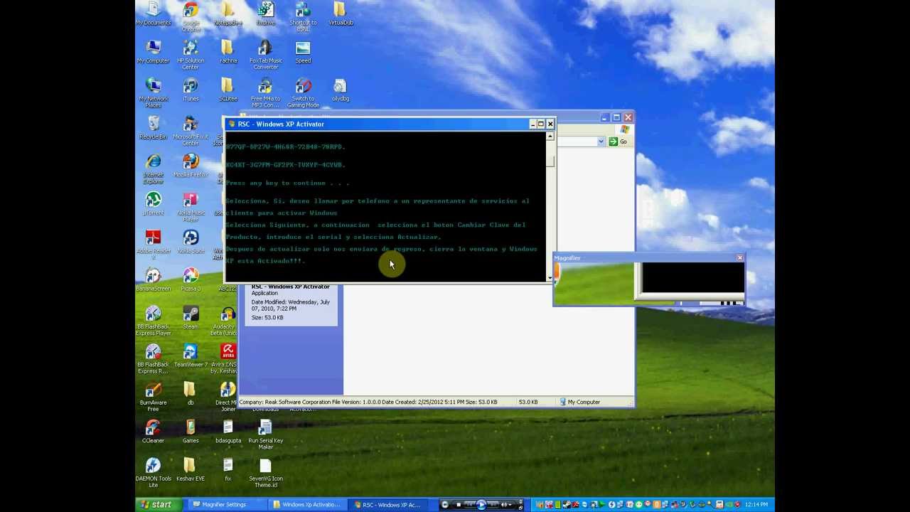 How to register windows xp